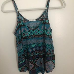 Lush Aztec Print Tank Top